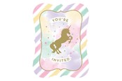Speelgoed - Haza Witbaard - Unicorn Invitations 8pcs. - PC329304