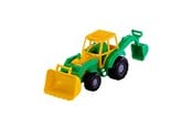 Speelgoedauto - Cavallino Toys - Cavallino Junior Excavator Tractor Green - 3004WD01