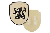 Doen-alsof spelen - Playwood - Wooden Shield Lion with Fabric Handle - RS728
