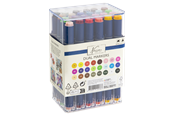 Schrijf- en tekenartikelen - Nassau Round dual markers 24 pcs in transparent box - AR0104/23GE