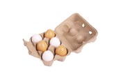 Houten speelgoed - Bigjigs - Cardboard Box with Wooden Eggs - BJ711