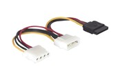Voedingskabel (intern) - DeLOCK SATA Power to 4 PIN Internal Power - 10 cm - 60103