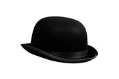 Doen-alsof spelen - Boland - Bowler Hat Black Felt - 04002
