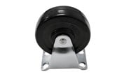 Deurbeugels en scharnieren - Home>it fixed furniture wheel 75 mm black plastic - 5708614112687