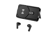 Powerbank - DENVER Powerbank + Bluetooth Earbuds - Black Powerbank - Zwart - 5000 mAh - PWE-5000B