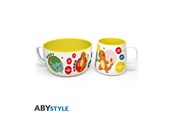 Merchandise - ABYstyle - POKEMON - Breakfast Set Mug + Bowl - Pikachu & Kanto Starters - Mokken - ABYTAB120
