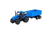 Speelgoedauto - Cavallino Toys - Cavallino Tractor with Dump Truck Trailer Blue Scale 1:32 - 1253FM04