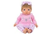 Speelgoed - Tiny Treasures Doll with blonde hair and pink outfit - 30542