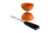 Buiten spelen - Eureka - Rubber Diabolo with Aluminum Sticks - Orange - 52515701