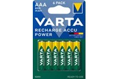 Batterij - VARTA Recharge AAA - 6 Pack - 56703101436