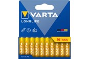 Batterij - VARTA Longlife AAA - 10-Pack - 4103101761