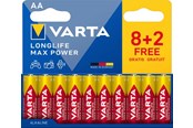 Batterij - VARTA Longlife Max Power AA - 10-Pack - 4706101710