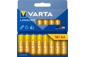 Batterij - VARTA Longlife AA - 16-Pack - 4106101716