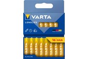 Batterij - VARTA Longlife AAA - 16-Pack - 4103101716