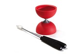 Buiten spelen - Eureka - Rubber Diabolo with Aluminum Sticks - Red - 52515704