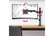 Monitorbevestiging - Barkan Monitor Arm - 1 Monitor13'- 34' - Black - M121T