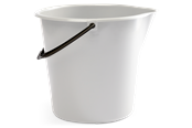 Reiniging - G.Funder Bucket 10 liters white Danish produced - 5701137195236