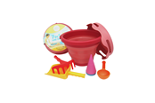 Buiten spelen - CompactToys 7in1 Sandtoys // Red - 7in1-red