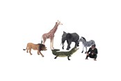 Speelgoedpop - Mojo Wildlife Wild Animal Safari Playset 6pcs - 380026 - 380026