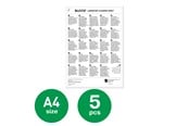 Inkt, toner en verbruiksartikelen - Leitz Premium A3/A4 reinigingsvellen voor lamineermachine, 5 stuks - 72550000