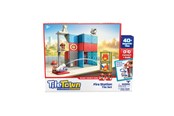 Bouw-/constructiekits - Tile Town Fire Station Magnetic Tiles Playset 46 pcs - 90305