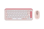 Toetsenbord - Logitech POP Icon Combo - Keyboard and mouse set - Duits - Wit - 920-013108