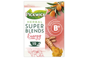 Koffie & Espresso - Pickwick Super Blend Energy Tea w. Lemongrass Rooibos and Turmeric - 15 pcs - 4070933