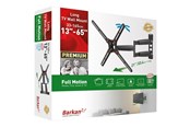 Muurbevestigingen, AV-bevestigingen & AV-meubels - Barkan BM343LP mounting kit - full-motion - for LCD display/ curved LCD display - black - Max 36.2 kg - recommended for 65" - BM343LP