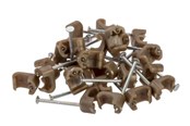 Kabelgoot, Kabelhoes & Kabelbinders - Nordic Quality Cable Clips - 25 pcs - 303786