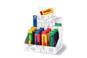 Schrijf- en tekengerei - Staedtler Eraser with sliding plastic sleeve 12 pcs - 525 PS1 S