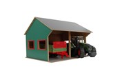Pop, teddybeer en materiaal - Kids Globe - Agricultural Shed for 2 Vehicles 1:16 - 610263