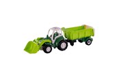 Speelgoedauto - Cavallino Toys - Cavallino XL Tractor Green with Tipper Trailer 86.5cm - 3109SF01