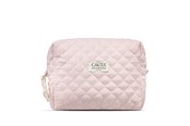 Overige persoonlijke verzorging - Karen Large toiletry bag in pink checkered quilt - 10073-35