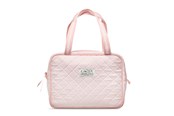 Overige persoonlijke verzorging - Karen Large toiletry bag with handle in pink checkered quilt - 10075-35