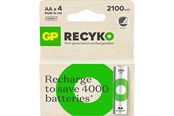 Batterij - GP Battery Recyko NiMH AA HR6 2100mAh 4-Pack - 201240