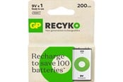 Batterij - GP Battery Recyko NiMH 9V 200mAh 1-Pack - 201251