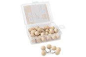 Conferentie & Presentatie - Nobo Houten Punaises voor Memobord - 40 stuks - 1915709