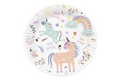 Speelgoed - Folat BV Plates Unicorns & Rainbows 8pcs. - 61927