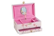 Houten speelgoed - Goki Music Box Ballerina Flowers Pink - 15566