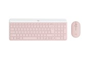 Toetsenbord - Logitech Slim Wireless Combo MK470 - Keyboard and mouse set - Duits - Roze - 920-011314