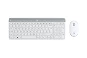 Toetsenbord - Logitech Slim Wireless Combo MK470 - Keyboard and mouse set - Engels (VK) - Wit - 920-009203