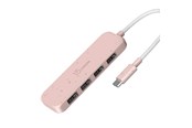 USB hub - j5create JCH341ER - USB-C to 4-Port Type-A Hub USB hub - 4 - USB 3.2 - Roze - JCH341ER-N
