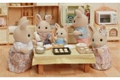 Pop, teddybeer en materiaal - Sylvanian Families Milk Rabbit Family - 5706