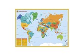 Leren en educatie - Deltas Educational coaster - World map (NL) - 0280507