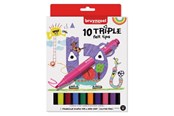 Schrijf- en tekengerei - Bruynzeel - Kids Triple Felt-tip Pens 10 pcs. - 60123010