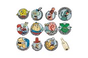 Merchandise - FaNaTtik - SpongeBob SquarePants Mystery Pins CDU - Speld / Badge - V-SB15-CDU