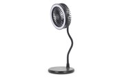Klimaat, ventilator en airconditioning - Gembird Desktop fan with lamp and wireless charger - TA-WPC10-LEDFAN-01