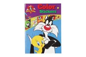 Creatief spelen - Boek Specials Nederland BV Warner Bros Color Coloring Book Looney Tunes with Stickers - 8716745023977