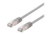 Netwerk - kabel - Deltaco patch cable - 1 m - grey - Grijs - 1meter - SFTP-61H