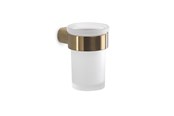 Badkamer accessoires - Gedy Piren toothbrush holder - Brushed brass - 30684
